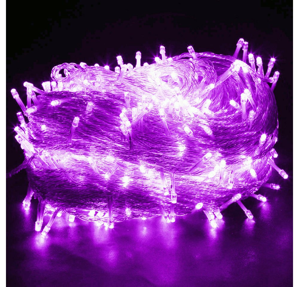 Rosnek LED-Lichterkette 10-100M, 8 Modi, für Weihnachten Party Urlaub, Hochzeit Deko, Blau Rot Grün Rosa Lila Rosnek LED-Lichterkette 10-100M, 8 Modi, für Weihnachten Party Urlaub, Hochzeit Deko, Blau Rot Grün Rosa Lila von Rosnek