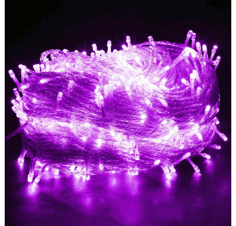 Rosnek LED-Lichterkette 10-100M, 8 Modi, für Weihnachten Party Urlaub, Hochzeit Deko, Blau Rot Grün Rosa Lila Rosnek LED-Lichterkette 10-100M, 8 Modi, für Weihnachten Party Urlaub, Hochzeit Deko, Blau Rot Grün Rosa Lila von Rosnek