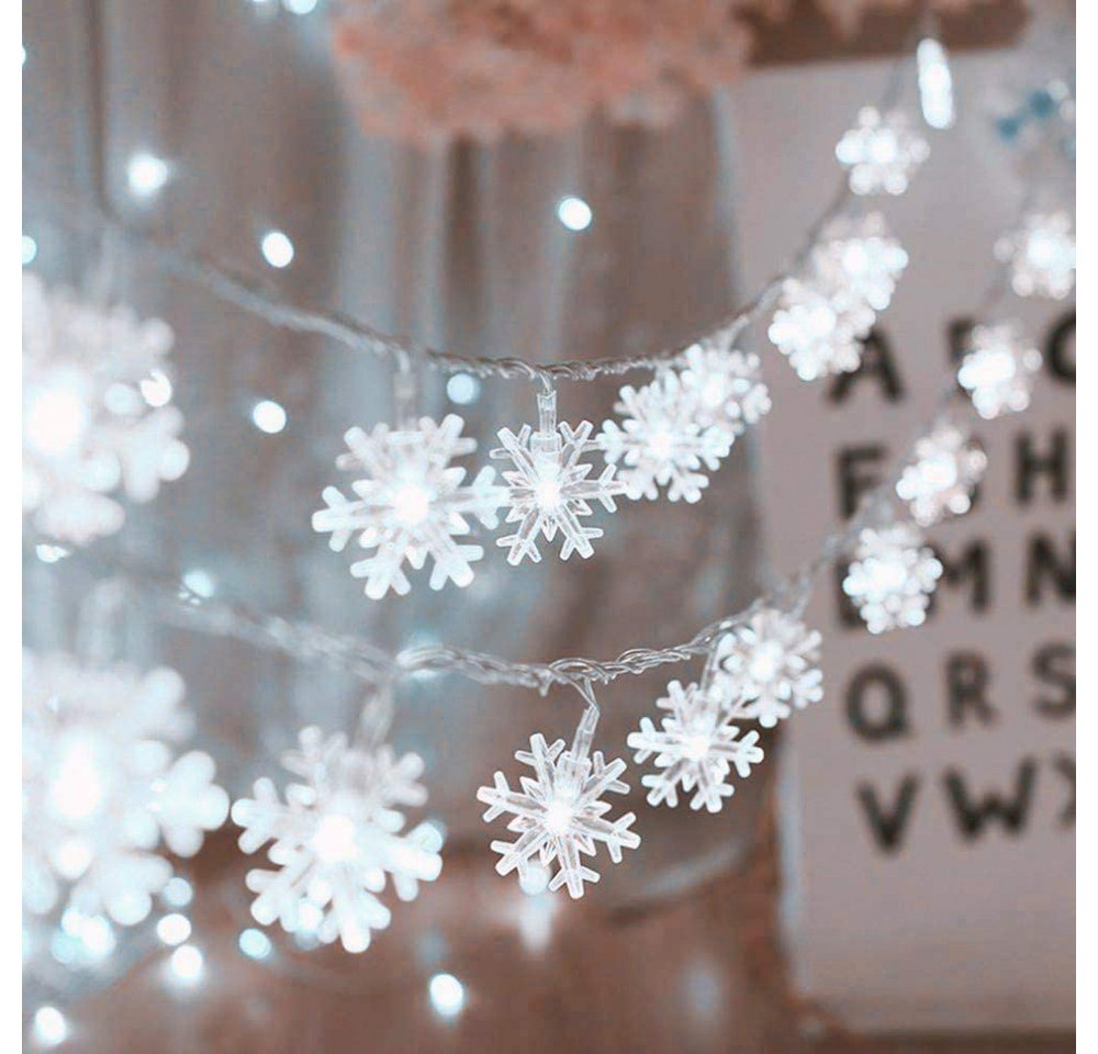 Rosnek LED-Lichterkette 3M / 6M Schneeflocke Party Weihnachts Beleuchtung,für Weihnachtsbaum, 20-flammig Rosnek LED-Lichterkette 3M / 6M Schneeflocke Party Weihnachts Beleuchtung,für Weihnachtsbaum, 20-flammig von Rosnek