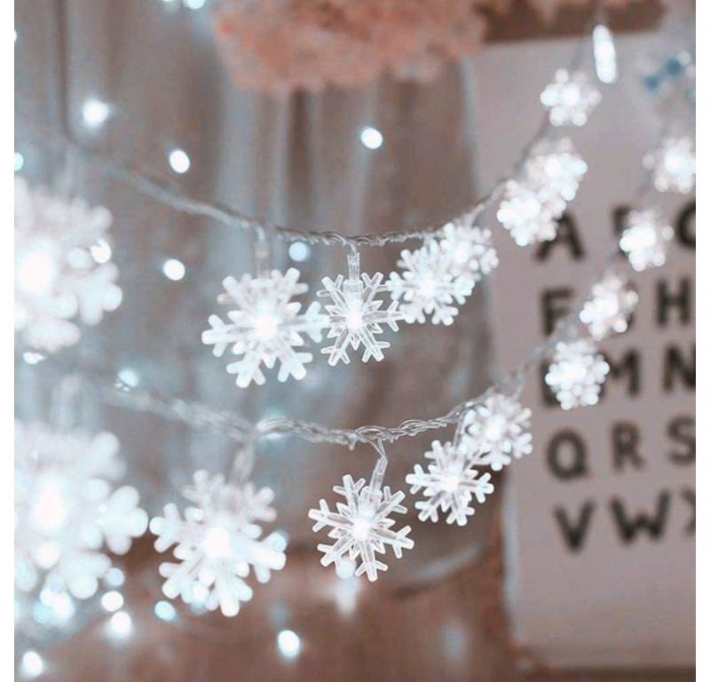 Rosnek LED-Lichterkette 3M / 6M Schneeflocke Party Weihnachts Beleuchtung,für Weihnachtsbaum, 20-flammig Rosnek LED-Lichterkette 3M / 6M Schneeflocke Party Weihnachts Beleuchtung,für Weihnachtsbaum, 20-flammig von Rosnek