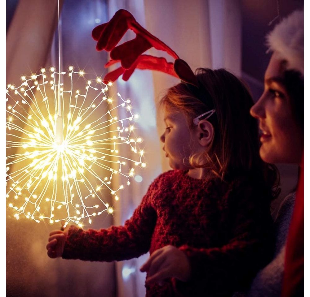 Rosnek LED-Lichterkette Feuerwerk Dekoration Lichter, Feuerwerk Lichterketten, Feuerwerk Kupferdraht Lichter, mit Fernbedienung Rosnek LED-Lichterkette Feuerwerk Dekoration Lichter, Feuerwerk Lichterketten, Feuerwerk Kupferdraht Lichter, mit Fernbedienung von Rosnek