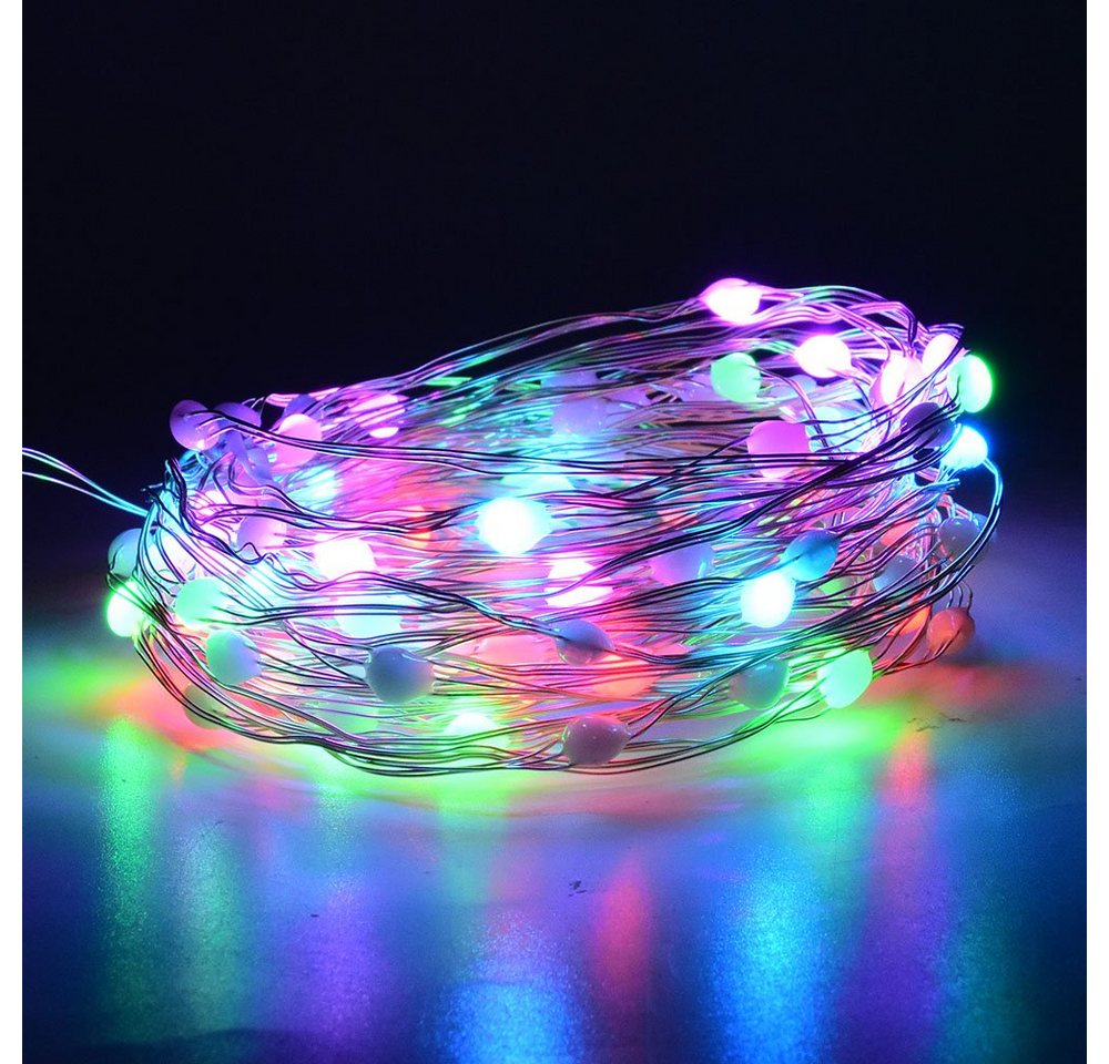 Rosnek LED-Lichterkette Smart, RGBW, Kupferdraht Licht, Party Weihnachtsdekoration, 30-flammig, IP65 wasserdichte, Fernbedienung Rosnek LED-Lichterkette Smart, RGBW, Kupferdraht Licht, Party Weihnachtsdekoration, 30-flammig, IP65 wasserdichte, Fernbedienung von Rosnek