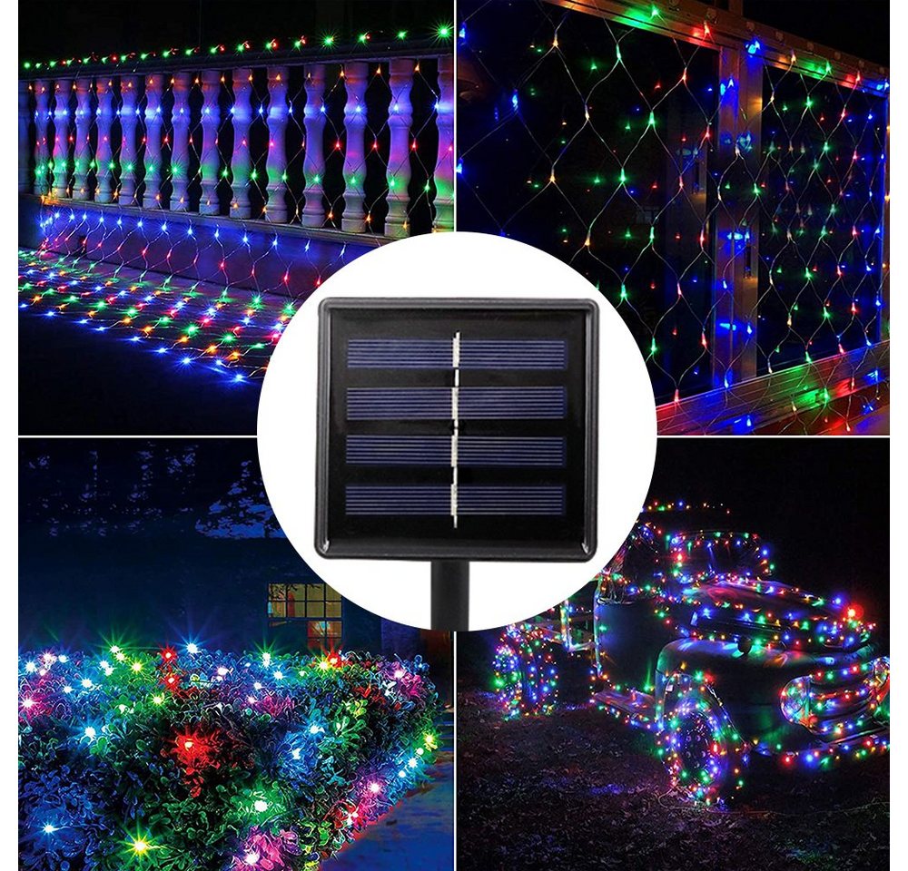 Rosnek LED-Lichternetz Solar Wasserdichte Mesh Lichterkette für Weihnachten Party Garten deko, 1.5*1.5M/3*2M, Solar Lichternetz Außen Inner mit 8 Modi Rosnek LED-Lichternetz Solar Wasserdichte Mesh Lichterkette für Weihnachten Party Garten deko, 1.5*1.5M/3*2M, Solar Lichternetz Außen Inner mit 8 Modi von Rosnek