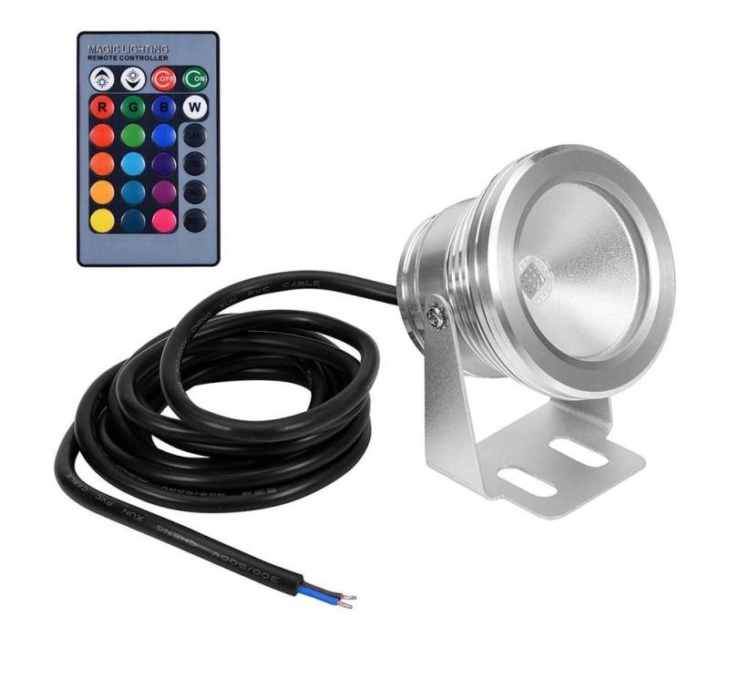 Rosnek LED Teichleuchte Wasserdichte,Aquarium Tauch Pool Licht,Garten Beleuchtung, LED, warmweiße, RGB, LED Unterwasser Spot Licht, Unterwasserbeleuchtung von Rosnek