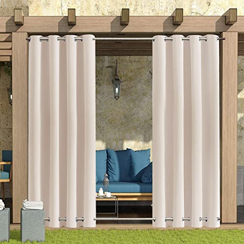 Rosnek Outdoor Vorhang Wetterfest mit Ösen,Outdoorvorhänge B 132×H 243 cm Outdoor Vorhänge Wasserdicht Außenvorhang,Winddicht Balkon Gardinen für Terrasse,Pergola,Pavillon,1 Stück,Obere Untere Ösen Rosnek Outdoor Vorhang Wetterfest mit Ösen,Outdoorvorhänge B 132×H 243 cm Outdoor Vorhänge Wasserdicht Außenvorhang,Winddicht Balkon Gardinen für Terrasse,Pergola,Pavillon,1 Stück,Obere Untere Ösen von Rosnek