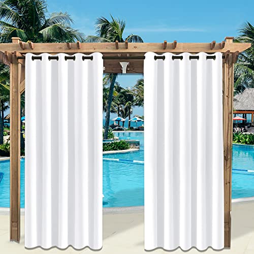 Rosnek Outdoor Vorhang Wetterfest mit Obere Ösen,2 Stück Outdoorvorhänge 274x180cm Outdoor Vorhänge Wasserdicht Außenvorhang,Winddicht Balkon Gardinen für Terrasse,Pergola,Pavillon Rosnek Outdoor Vorhang Wetterfest mit Obere Ösen,2 Stück Outdoorvorhänge 274x180cm Outdoor Vorhänge Wasserdicht Außenvorhang,Winddicht Balkon Gardinen für Terrasse,Pergola,Pavillon von Rosnek