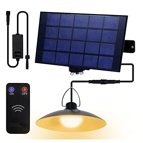 Rosnek Solarlampen für Außen,Wasserdicht Solar Lampe Outdoor mit 3M Kabel,Solarleuchten LED Solar Hängelampe für Außen,Balkon,Garten,Terrasse,Garage,Pavillon von Rosnek