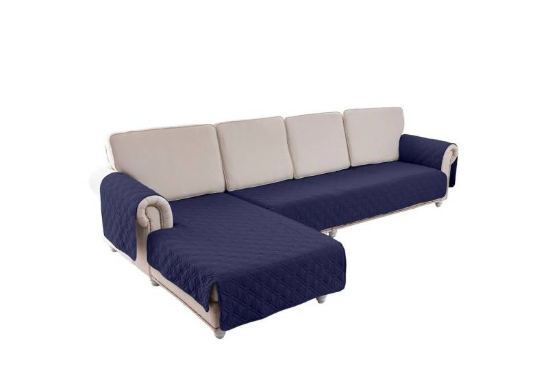 Rosnek Sofahusse 2 Stück, gesteppt, wendbar, 100% wasserdicht, für L-Shape Sofa, Haustiermatte Möbelschutz von Rosnek