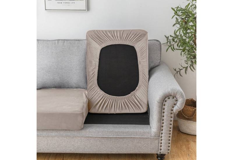 Rosnek Sofahusse Samt, Stretch, mit elastischer Unterseite, für Sofa Rosnek Sofahusse Samt, Stretch, mit elastischer Unterseite, für Sofa von Rosnek