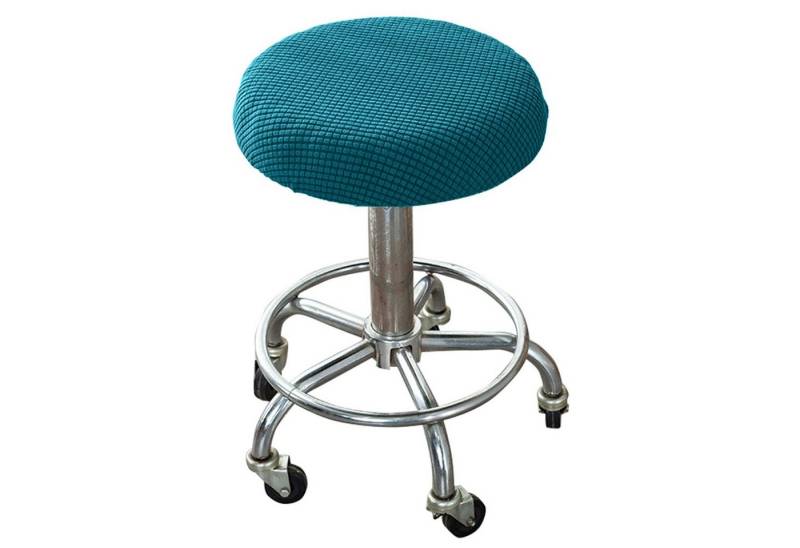 Rosnek Stuhlhusse Barhockerbezug Stuhlbezug Stretch, Stuhlüberzug Rollhocker Barhocker, mit Strukturoptik von Rosnek