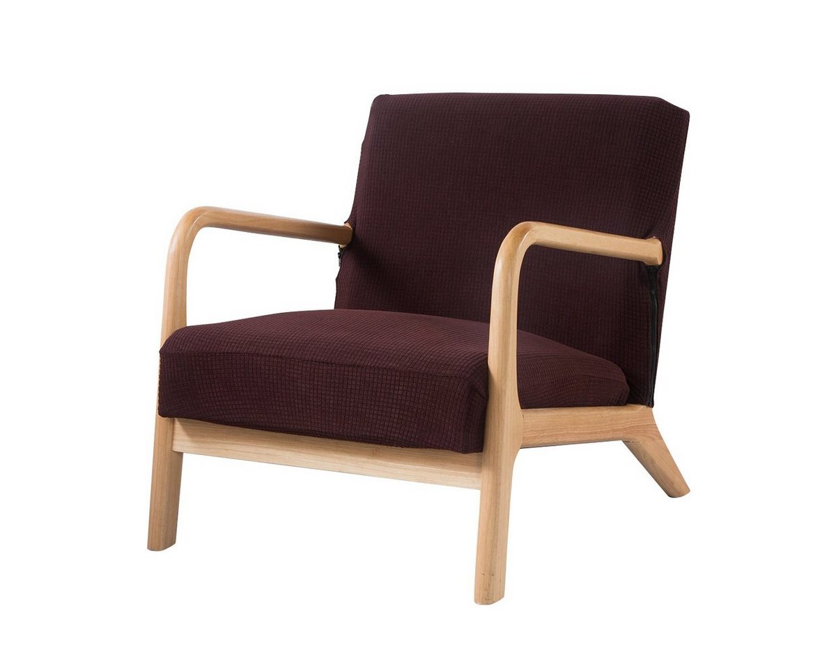 Rosnek Stuhlhusse Sesselbezug,Unifarben Stretch,Jacquard-Gewebe,mit Reißverschluss, Uni Rosnek Stuhlhusse Sesselbezug,Unifarben Stretch,Jacquard-Gewebe,mit Reißverschluss, Uni von Rosnek