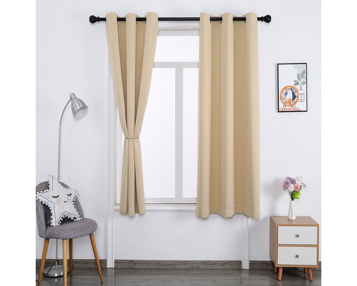 Rosnek Vorhang Blickdicht Vorhänge, Modern Luxus, Verdunkelung Thermogardine für Wohnzimmer Schlafzimmer, (2 St), HxB:160x130cm,213x130cm,241x130cm von Rosnek