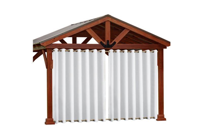 Rosnek Vorhang Outdoor Thermisch isoliert, for Garten Pergola,Rasen Terrasse (1 St), Ösen, Wasserdicht von Rosnek