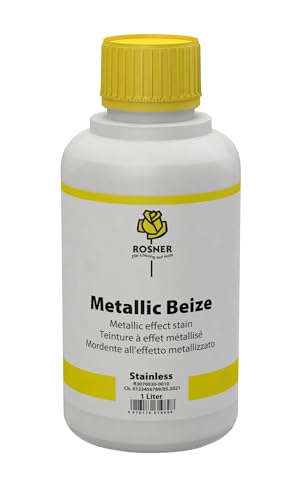 Rosner Metallic-Effekt-Spezialbeize, 1 Liter,Stainless,Beize,Möble,Innenausbau von Rosner