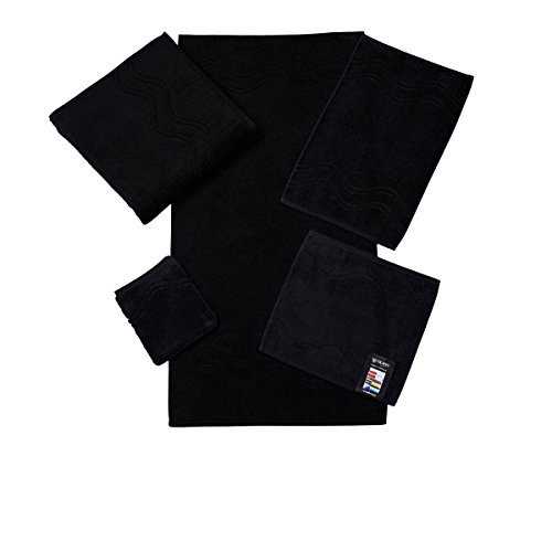 Cashmere, Frottier-WH, Uni, schwarz von Ross