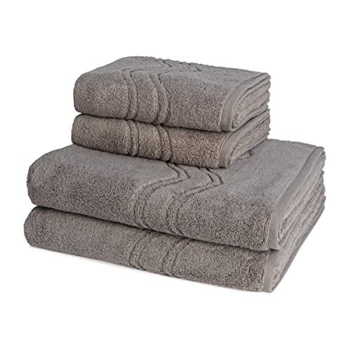 Ross - Cashmere Feeling - 2 X Handtuch 2 X Duschtuch - im Set (4er Set Flanell) von Ross