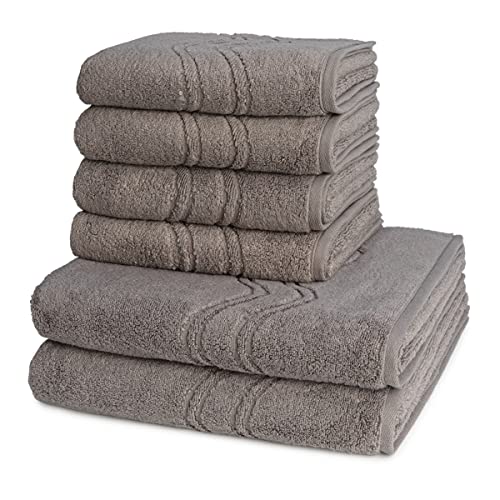 Ross - Cashmere Feeling - 4 X Handtuch 2 X Duschtuch - im Set (6er Set Flanell) von Ross