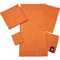 ROSS Gästehandtuch "Cashmere feeling", (Packung, 6 St.), 100% Baumwolle, mit Wellen-Bordüre, große Farbauswahl von Ross