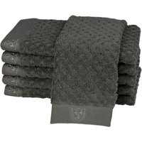 ROSS Gästehandtücher "Harmony", (Packung, 6 St.), 100 % Baumwolle, Hoch Tief Struktur, viele Farben von Ross