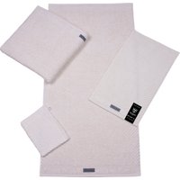 ROSS Handtuch "Smart", (2 St.), Uni-Rippe mit Velourslabel von Ross