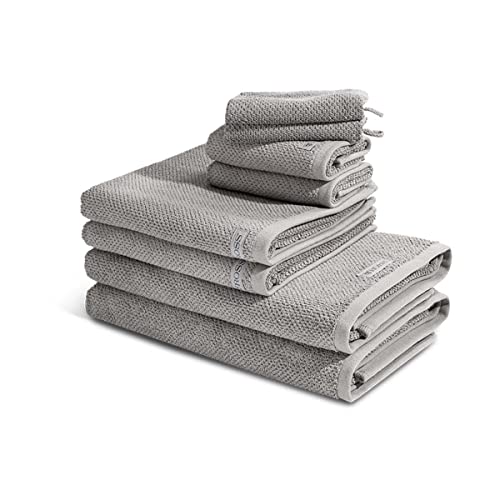 Ross - Selection Organic Cotton 2 X Wasch- Gäste- Dusch- Handtuch im Set (8er Flanell) von Ross