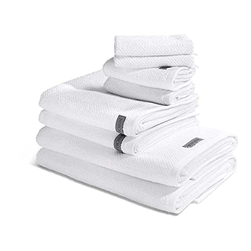 Ross - Selection Organic Cotton 2 X Wasch- Gäste- Dusch- Handtuch im Set (8er Weiß) von Ross