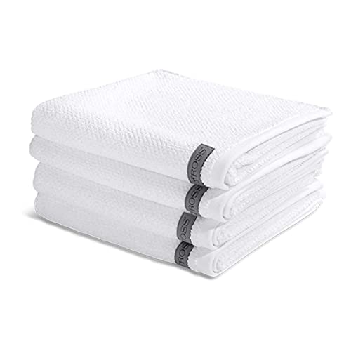 Ross - Selection - Organic Cotton - 4 X Handtuch - im Set (50 X 100cm Weiß) von Ross