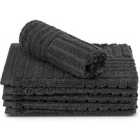 ROSS Waschhandschuh "CARRE", (Packung, 6 tlg.), 100% Baumwolle, Rippenstruktur, große Farbauswahl von Ross