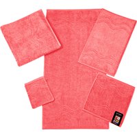 ROSS Waschhandschuh "Cashmere feeling", (Packung, 6 St.), mit Wellen-Bordüre von Ross