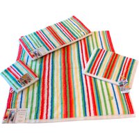 ROSS Waschhandschuh "Multicolor", (6 St.), mit Streifen und gesticktem ROSS-Emblem von Ross