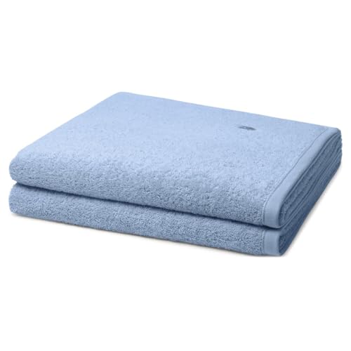 Ross - 2 teiliges Frottier-Set - Vita (2 X Duschtuch im Set) - 520 g/m2 - Baumwolle - Walkfrottee - saugstark - weich und flauschig - Himmelblau von Ross