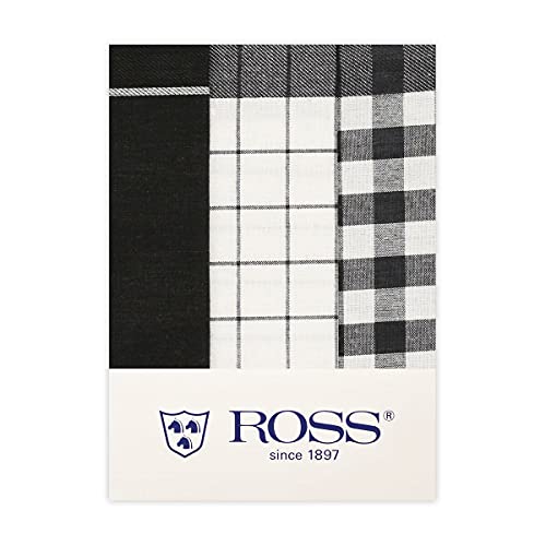 Ross 3er Pack Baumwoll-Geschirrtuch 1605 schwarz, 50x70 cm von Ross