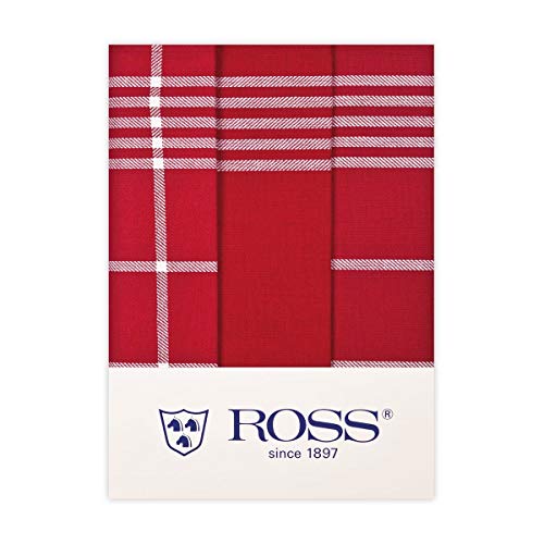 Ross - Geschirrtücher - 1837-3er-Pack (50 x 70cm Rot) von Ross