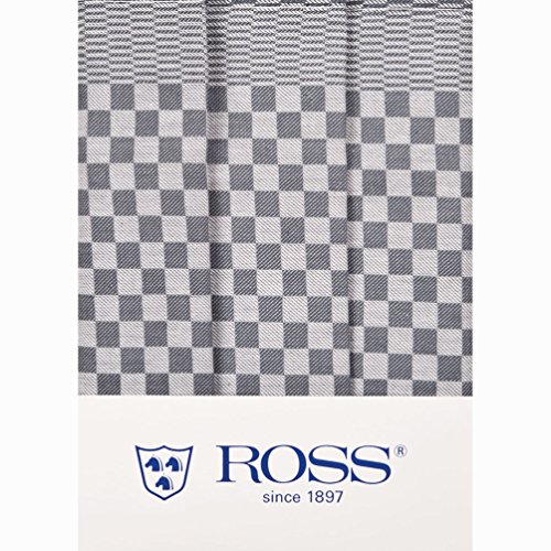 Ross 3er Pack Baumwoll-Geschirrtücher Gebild Silber 45x65 cm von Ross