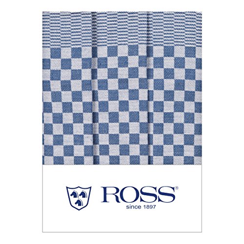 Ross 3er Pack Baumwoll-Geschirrtücher Gebild blau 45x65 cm Ross 3er Pack Baumwoll-Geschirrtücher Gebild blau 45x65 cm von Ross