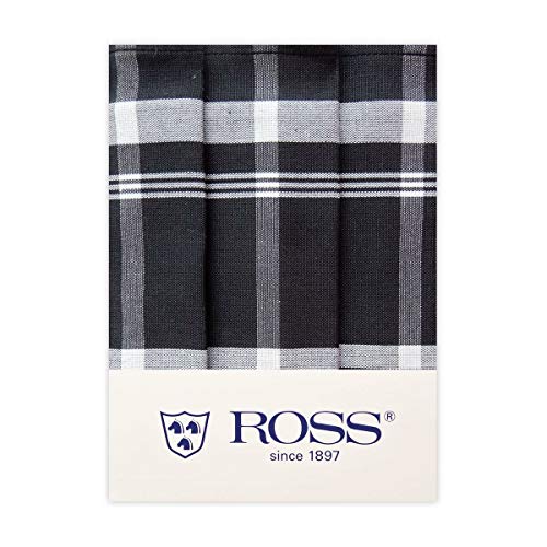 Ross - Exclusiv - Geschirrtücher Halbleinen - 0910-3er-Pack (50 x 70cm Schwarz) von Ross