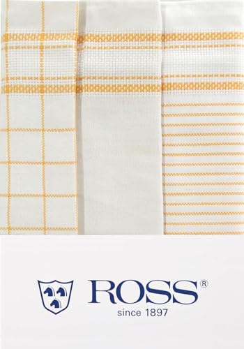 Ross - Baumwolle - 3 X Geschirrtücher im Set (Gelb) von Ross