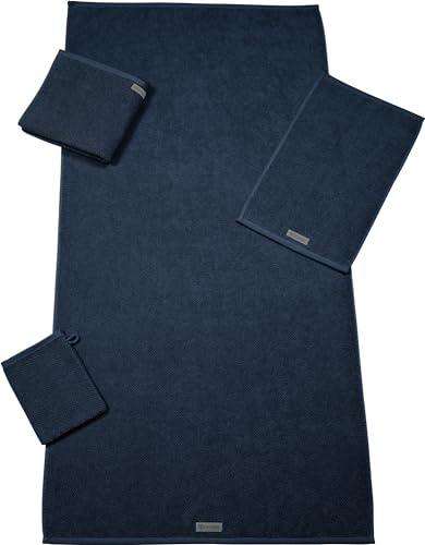 Ross Bio-Baumwoll Handtücher Selection Nachtblau, Gästetuch 30x50 cm von Ross