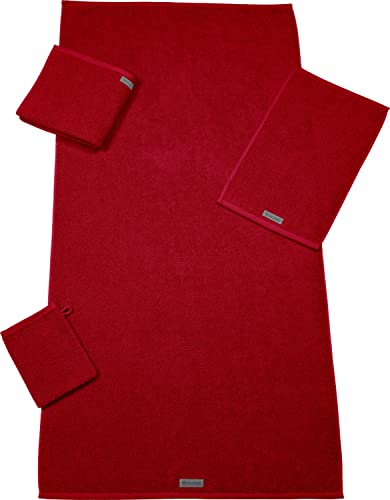 Ross Bio-Baumwoll Handtücher Selection Rubin, Waschhandschuh 16x22 cm von Ross