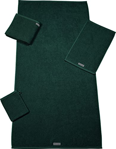 Ross Bio-Baumwoll Handtücher Selection moosgrün, Waschhandschuh 16x22 cm von Ross