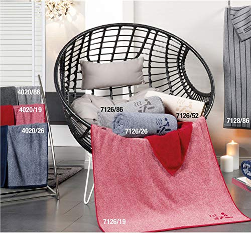 Ross Frottier Saunatuch Doubleface Melange Uni Marsala, 80x200 cm Ross Frottier Saunatuch Doubleface Melange Uni Marsala, 80x200 cm von Ross