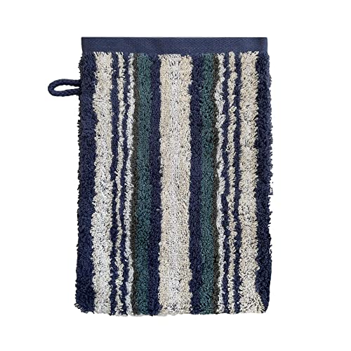 Ross Handtücher Sinfonie Multicolor Streifen 4019 Denim, Waschhandschuh 16x22 cm von Ross