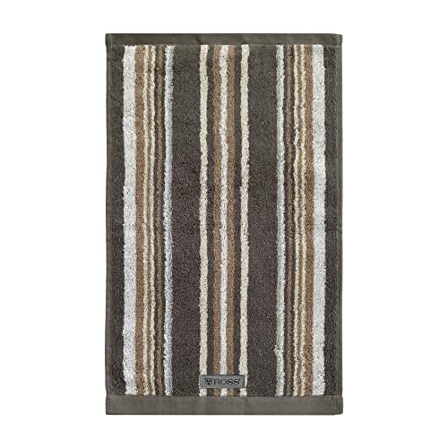 Ross Handtücher Sinfonie Multicolor Streifen 4019 Taupe, Gästetuch 30x50 cm von Ross