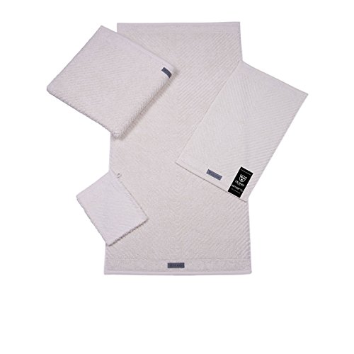Ross Uni-Rippe Handtücher Smart Natur, Handtuch 50x100 cm von Ross