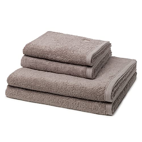 Ross - 4 teiliges Frottier-Set - Vita (2 X Handtuch 2 X Duschtuch im Set) - 520 g/m2 - Baumwolle - Walkfrottee - saugstark - weich und flauschig - Flanell Ross - 4 teiliges Frottier-Set - Vita (2 X Handtuch 2 X Duschtuch im Set) - 520 g/m2 - Baumwolle - Walkfrottee - saugstark - weich und flauschig - Flanell von Ross