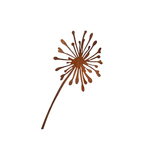 Metall Stecker. Pusteblume. Rost Gartenstecker, Metallstecker, Dekostecker. Blume 90 cm. Art.: 68975 von Rost Deko
