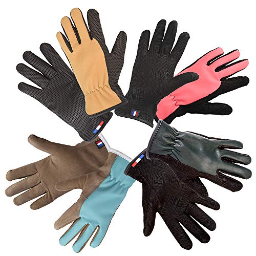 Rostaing FRENCHIE-IT09 Gartenhandschuhe, 100 % umweltfreundliches Leder, entworfen in Frankreich, Größe 09, verschiedene Farben, 9 von ROSTAING