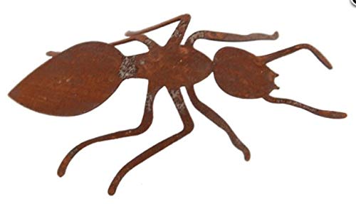 2 Edelrost Ameisen 14x8cm Garten Dekoration Rost Insekt Tierfigur von Rostalgie