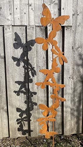 Rostalgie Edelrost Gartenstecker Schmetterling-Ranke 120 cm Garten Dekoration Rostalgie Edelrost Gartenstecker Schmetterling-Ranke 120 cm Garten Dekoration von Rostalgie