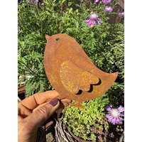 Edelrost Vogel Emmi Breite Form Mit Schraubgewinde - Höhe 11 cm + Schraube Edelrost Vogel Emmi Breite Form Mit Schraubgewinde - Höhe 11 cm + Schraube von Rostalgie